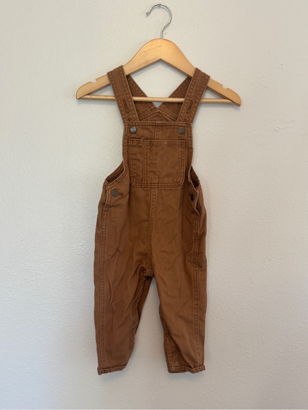 Old Navy Twill Overalls for Baby Brown 12-18M